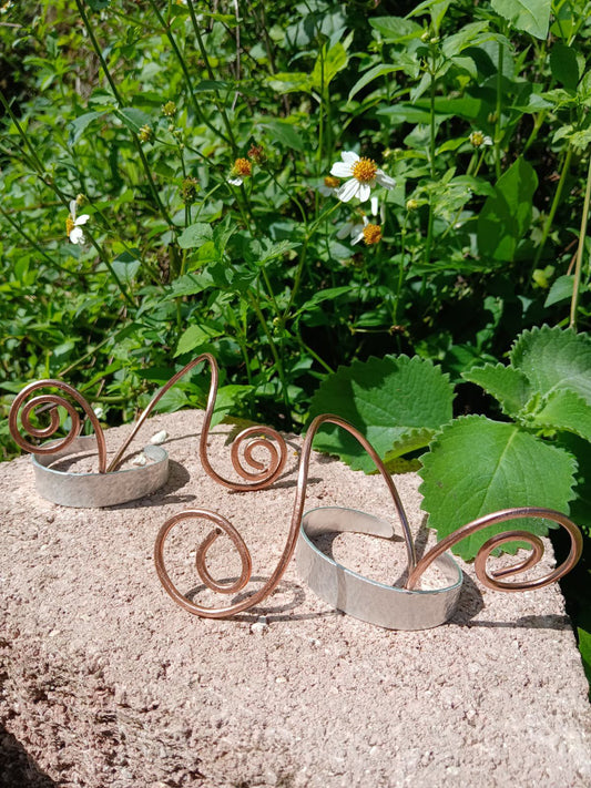 Pure Copper Spiral Bracelet & Arm Cuff - Handmade
