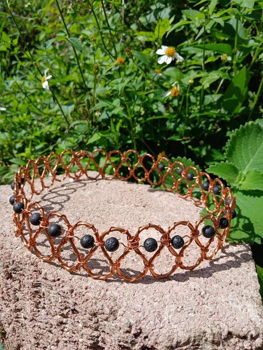 Pure Copper & Gemstone InnerG Crowns- Handmade